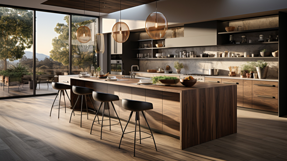 kitchen island with seating